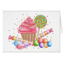 Sprookjesland Cupcake Notecard Kaart