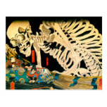 Squelette de Kuniyoshi appelé par la sorcière cartes postales