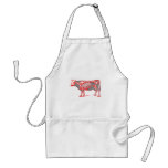 Squelette de vache tablier