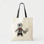 SQUELETTE INÉGAL DE HALLOWEEN DE TRONÇONNEUSE SAC EN TOILE