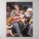 St Elizabeth, enfant, Jean-Baptist 1545 de Vierge Affiche