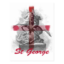 St Georges Day Wenskaart