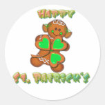 St HEUREUX PATRICKS de FILLE de SHAMROCK par SHARO Autocollants