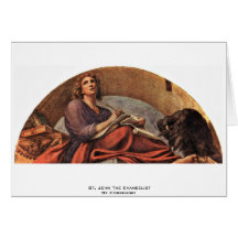 St John l'évangéliste par Correggio Cartes De Vœux