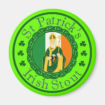 St. Patrick Ierse Stout Koelkast Magneetjes