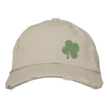 St Patricks de trèfle de feuille de l'or quatre Casquettes De Baseball Brodées