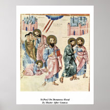 St Paul sur la route de Damas par le maître après  Posters