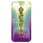 STAAF VAN ASCLEPIUS MET 7 CHAKRAS, SPIRITUELE ENER iPhone 5 Case-Mate HOESJES