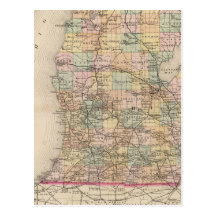 Staat van de Kaart van de Atlas van Michigan Wens Kaart