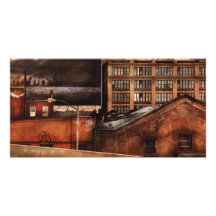 Stad - NY - NY Geschiedenis Fotokaart Sjabloon