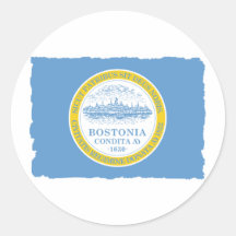 Stad van de Vlag van Boston Stickers
