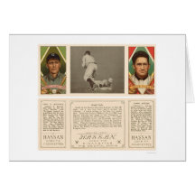 Stahl Red Sox brunit le base-ball 1912 Cartes De Vœux