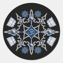 Stammen Boeddhistische Symbolen Stickers