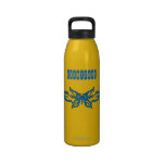 Stammen Vlinder in de Blauwe Fles van de Vrijheid Sport Bottles