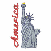 Standbeeld van de T - shirts van Amerika van de Vr