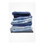 Stapel jeans briefpapier