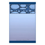 Stationnaire bleu de Riverstones Papier À Lettre Customisable