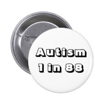 Statistiques d'autisme pour la conscience badge