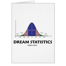 Statistiques rêveuses (attitude statistique) cartes de vœux