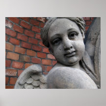 Statue d'ange affiche