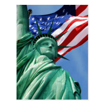 Statue de carte postale de liberté