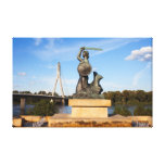 Statue de sirène à Varsovie Toiles Tendues Sur Châssis