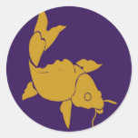 STBX de Gouden Fonkelende Gelukkige Blauwe Ster va Sticker