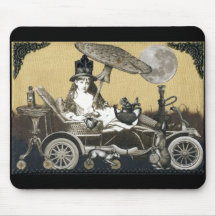 Steampunk Alice Tapis De Souris