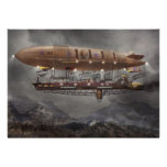 Steampunk - dirigeable souple - dirigeable Maximus Invitations