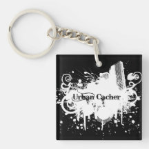 Stedelijke Cacher Geocaching Keychain