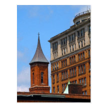 Steeple avec la mouette cartes postales
