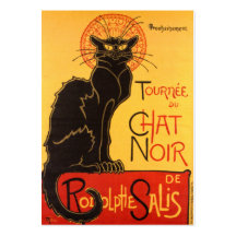 Steinlen : Conversation Noir Carte De Visite