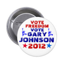 Stem Gary Johnson 2012 Buttons