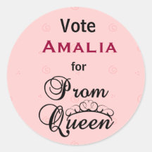 Stem voor Koningin Prom Sticker