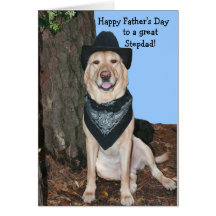 Stepdad heureux de fête des pères cartes