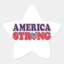 Sterk Amerika Ster Sticker