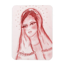 Sterrelicht Mary - in Rood Vinyl Magneet
