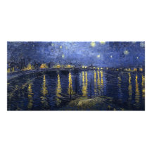 Sterrige Nacht over de Rhône Persoonlijke Fotokaart