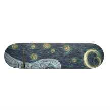 sterrige nacht persoonlijk skateboard