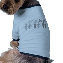 steun-liefde shirt voor honden