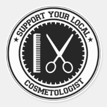 Steun Uw Lokale Cosmetologist Stickers