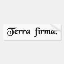Stevige grond bumpersticker