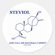 Steviol (Chemie) roept me Zoet enkel natuurlijk Sticker