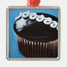 Stewardess cupcake kerstboom ornamenten