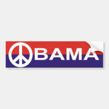 STICKER 6 VAN DE BUMPER VAN DE CAMPAGNE OBAMA BUMPERSTICKERS