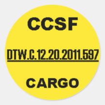 Sticker CCSF - Één ONDERSTREEPTE Aantal