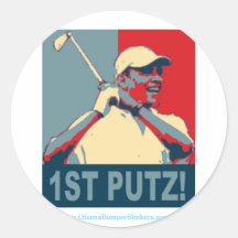 Sticker de "1st Putz" van Barack van Obama