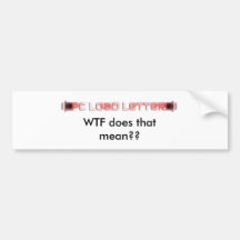 Sticker de zonder titel van de Bumper Bumpersticker
