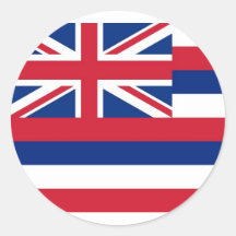 Sticker met Vlag van Hawaï