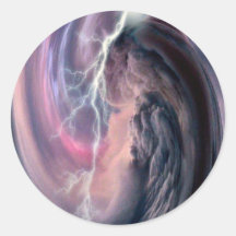 sticker_round du feu de clair de lune autocollants